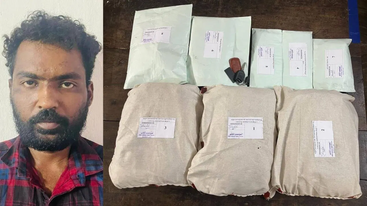 ಗಾಂಜಾ ಮಾರುವಾಗಲೇ ದಾಳಿ; ಆರೋಪಿ ಅರೆಸ್ಟ್