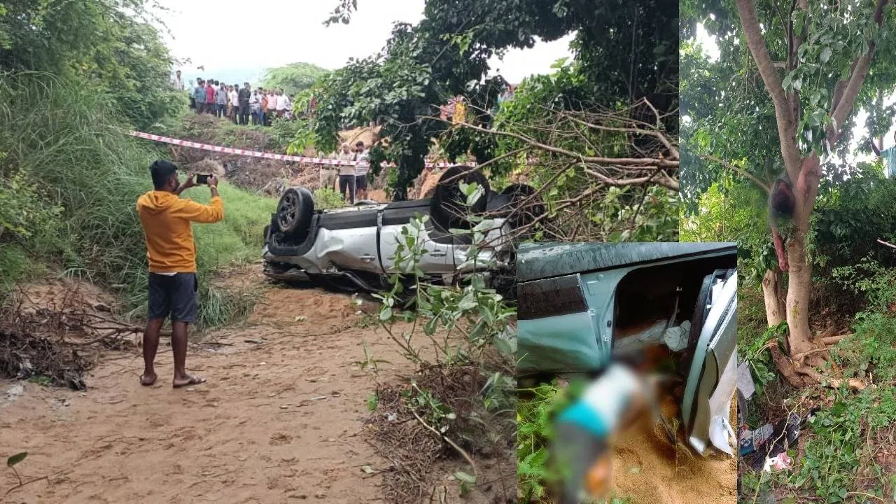 ಭೀಕರ ಅಪಘಾತ; ಮರಕ್ಕೆ ಹಾರಿ ಬೆಳಿಗ್ಗೆವರೆಗೂ ನೇತಾಡಿ ಸಾವು!