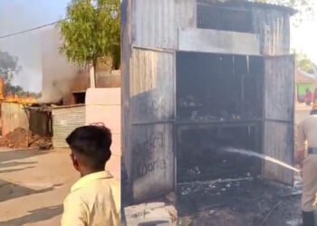 ಗ್ಯಾಸ್ ಸೋರಿಕೆ: ಕಿರಾಣಿ ಅಂಗಡಿ ಸುಟ್ಟು ಭಸ್ಮ