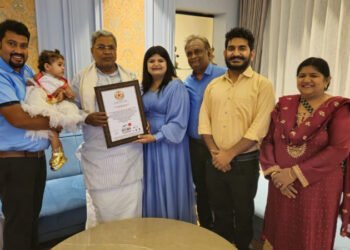 ನೊಬೆಲ್ ವರ್ಲ್ಡ್ ರೆಕಾರ್ಡ್ ಮಾಡಿದ 9 ತಿಂಗಳ ಬಾಲಕಿ