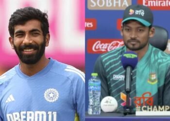 CC Champions Trophy 2025 : ಸುದ್ದಿಗೋಷ್ಠಿಯಲ್ಲಿ ಜಸ್ಪ್ರಿತ್ ಬುಮ್ರಾಗೆ ಅವಮಾನ ಮಾಡಿದ ಬಾಂಗ್ಲಾ ನಾಯಕ!
