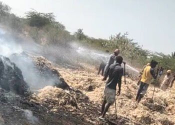 ಆಕಸ್ಮಿಕ ಬೆಂಕಿ: 30 ಬಣವೆಗಳು ಸುಟ್ಟು ಭಸ್ಮ