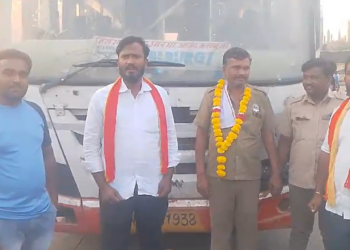 ಮಹಾರಾಷ್ಟ್ರ ಬಸ್ ಚಾಲಕರಿಗೆ ರಾಜ್ಯದಲ್ಲಿ ಸನ್ಮಾನ!