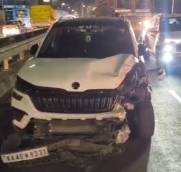 ಏರ್ ಪೋರ್ಟ್ ಫ್ಲೈ ಓವರ್ ಮೇಲೆ ಸರಣಿ ಅಪಘಾತ