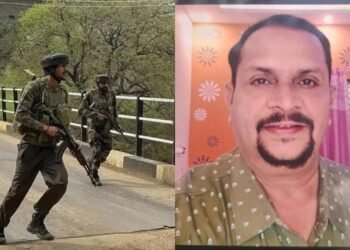 ಉಗ್ರರಿಂದ ಗುಂಡಿಗೆ ಬಲಿಯಾಗಿರುವ ಮಂಜುನಾಥ್ ನಿವಾಸಕ್ಕೆ ಸಂಸದ ರಾಘವೇಂದ್ರ ಭೇಟಿ