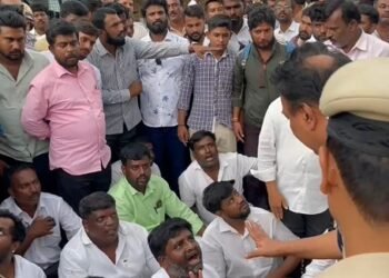 ಗೋವಿಂದಗೌಡ ಗೆಲುವು: ರಮೇಶ್ ಕುಮಾರ್ ಬೆಂಬಲಿಗರಿಂದ ಹೈಡ್ರಾಮಾ