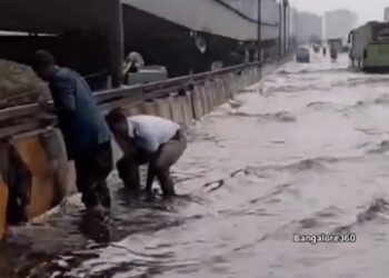 ಒಂದೇ ಮಳೆಗೆ ಬೆಚ್ಚಿ ಬಿದ್ದ ಬೆಂಗಳೂರು; ಪೊಲೀಸ್ ಕಾರ್ಯಕ್ಕೆ ಮೆಚ್ಚುಗೆ