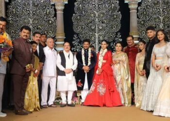 ಯಡಿಯೂರಪ್ಪ ಮೊಮ್ಮಗನ ಆರತಕ್ಷತೆಯಲ್ಲಿ ಉಪರಾಷ್ಟ್ರಪತಿ, ನಡ್ಡಾ