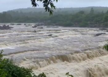 ಪಶ್ಚಿಮ ಘಟ್ಟಗಳಲ್ಲಿ ವ್ಯಾಪಕ ಮಳೆ: ಮಾರ್ಕಂಡೇಯ ನದಿಯ ಹರಿವು ಹೆಚ್ಚಳ