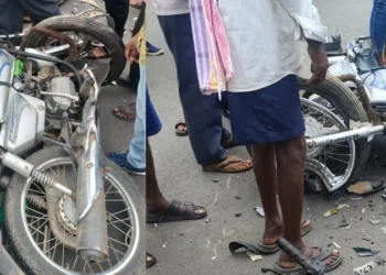 ಬೈಕ್ ಗಳ ಮಧ್ಯೆ ಅಪಘಾತ: ಇಬ್ಬರು ಬಲಿ