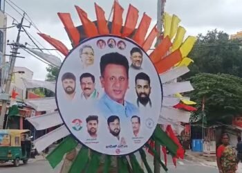 ನಂದಿಗಿರಿಧಾಮದಲ್ಲಿ ಬ್ಯಾನರ್ ಗಳದ್ದೇ ಸದ್ದು