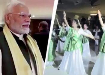 ಆಪರೇಷನ್ ಸಿಂಧೂರ್ ಥೀಂ ನೃತ್ಯದ ಮೂಲಕ ಮೋದಿಗೆ ಭವ್ಯ ಸ್ವಾಗತ