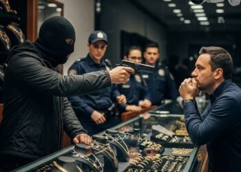 ಬಂದೂಕು ತಲೆಗಿಟ್ಟು ಚಿನ್ನಾಭರಣ ದೋಚಿ ಪರಾರಿ