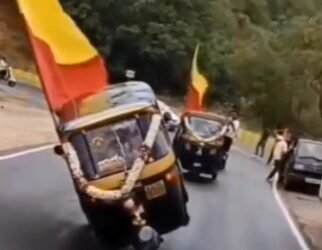 ಮಲೆ ಮಹದೇಶ್ವರ ಬೆಟ್ಟದ ತಿರುವಿನಲ್ಲಿ ಆಟೋ ವ್ಹೀಲಿಂಗ್ ಮಾಡಿ ಯುವಕರ ಪುಂಡಾಟ