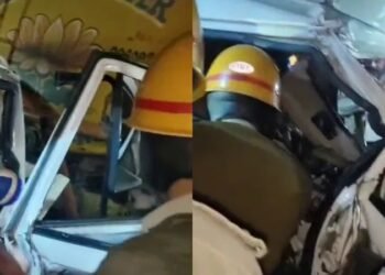 ಎರಡು ಲಾರಿ -ಬೊಲೆರೋ ನಡುವೆ ಭೀಕರ ಅಪಘಾತ | ಮೂರು ಜನರ ಪರಿಸ್ಥಿತಿ ಗಂಭೀರ