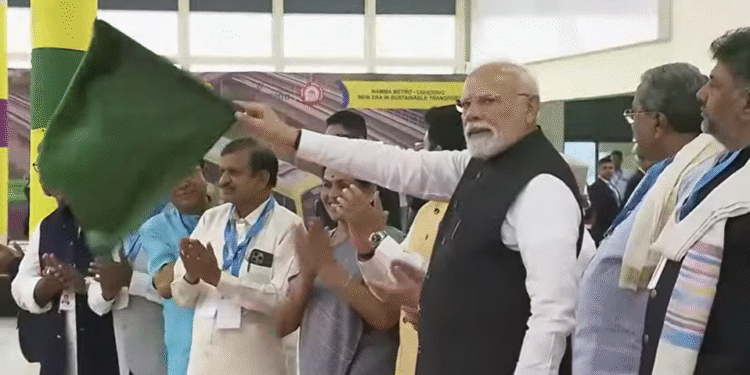 ಬಹು ನಿರೀಕ್ಷಿತ ನಮ್ಮ ಮೆಟ್ರೋ ಹಳದಿ ಮಾರ್ಗಕ್ಕೆ ನಮೋ ನಿಶಾನೆ !