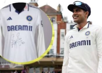 ಶುಭಮನ್ ಗಿಲ್ ಜೆರ್ಸಿಗೆ ದಾಖಲೆ ಬೆಲೆ: ಚಾರಿಟಿ ಹರಾಜಿನಲ್ಲಿ 5.41 ಲಕ್ಷ ರೂಪಾಯಿಗೆ ಮಾರಾಟ