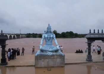 ಮಲೆನಾಡು ಮಳೆನಾಡು| ಮೈದುಂಬಿ ಹರಿದ ತುಂಗಭದ್ರಾ
