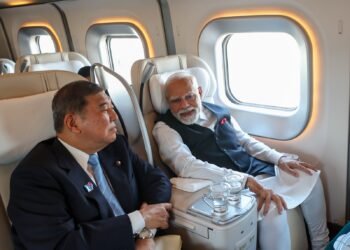 ಟೋಕಿಯೋದಿಂದ ಸೆಂಡಾಯ್ಗೆ ಬುಲೆಟ್ ರೈಲಿನಲ್ಲಿ ಪ್ರಧಾನಿ ಮೋದಿ ಪಯಣ: ಜಪಾನ್ ಪ್ರಧಾನಿ ಇಶಿಬಾ ಸಾಥ್