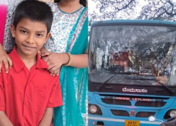 ದ್ವಿಚಕ್ರ ವಾಹನಕ್ಕೆ ಬಿಎಂಟಿಸಿ ಬಸ್ ಡಿಕ್ಕಿ : 11ರ ಬಾಲಕ ಸಾವು