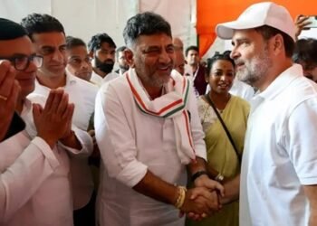 ಓಟರ್ಸ್‌ ಅಧಿಕಾರ್‌ ಯಾತ್ರೆಯಲ್ಲಿ ರಾಹುಲ್‌ ಗಾಂಧಿಗೆ ಸಾಥ್‌ ನೀಡಿದ ಡಿಸಿಎಂ ಡಿಕೆಶಿ