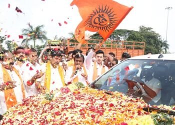 'ಧರ್ಮದ ಉಳಿವಿಗೆ ಧರ್ಮ ಯುದ್ಧ'; ಧರ್ಮಸ್ಥಳಕ್ಕೆ ಯಾತ್ರೆ ಆರಂಭಿಸಿದ ಬಿಜೆಪಿ