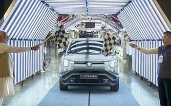 ಮಾರುತಿ ಸುಜುಕಿಯ ಇ-ವಿಟಾರಾ ರಫ್ತಿಗೆ ನರೇಂದ್ರ ಮೋದಿ ಚಾಲನೆ !