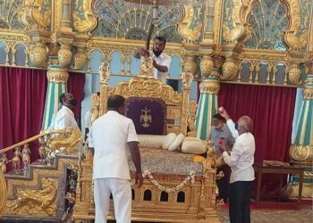 ದಸರಾ 2025 : ಅರಮನೆಯಲ್ಲಿ ಭರದ ಸಿದ್ಧತೆ