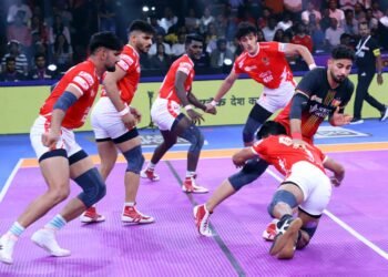 ಗೆಲುವಿನ ಹಾದಿಗೆ ಮರಳಿದ ಬುಲ್ಸ್‌:  ಗುಜರಾತ್‌ ಜಯಂಟ್ಸ್‌ ವಿರುದ್ಧ 28-24 ಅಂತರದ ಭರ್ಜರಿ ಗೆಲುವು