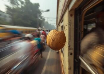 ರೈಲಿನೊಳಗಿಂದ ಎಸೆದ ತೆಂಗಿನಕಾಯಿ ತಲೆಗೆ ಬಿದ್ದು ಪಾದಚಾರಿಯ ಸಾವು!