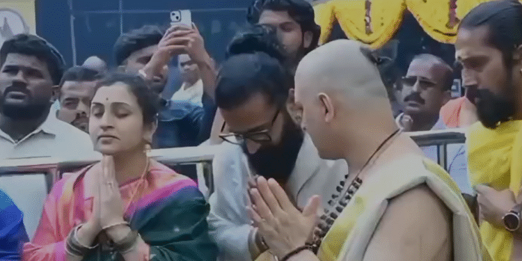 ಕೊಲ್ಲೂರು ಮೂಕಾಂಬಿಕಾ ದೇವಸ್ಥಾನದಲ್ಲಿ ರಿಷಬ್ ಶೆಟ್ಟಿ ದಂಪತಿ ವಿಶೇಷ ಪೂಜೆ