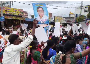 ಶಿರಾದಲ್ಲಿ ಬೃಹತ್ ಪ್ರತಿಭಟನಾ ರ್ಯಾಲಿ|ಕೆ.ಎನ್.ರಾಜಣ್ಣಗೆ ಮತ್ತೆ ಮಂತ್ರಿ ಸ್ಥಾನ ನೀಡುವಂತೆ ಆಗ್ರಹ