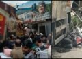 ಬೆಂಗಳೂರು : ಚಾಲಕನ ನಿಯಂತ್ರಣ ತಪ್ಪಿ ಏಕಾಏಕಿ ಪೆಟ್ರೋಲ್ ಬಂಕ್‌ಗೆ ನುಗ್ಗಿದ ಟ್ರಕ್‌!