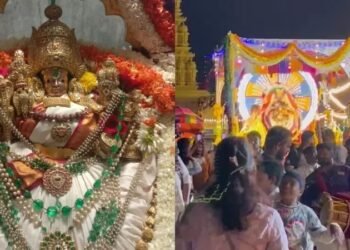 ಚಾಮುಂಡಿ ತಾಯಿಯ ಜವಾರಿ ಮುಡಿ ಉತ್ಸವ ; ವಜ್ರ-ವೈಢೂರ್ಯದಿಂದ ಕಂಗೊಳಿಸಿದ ನಾಡ ಅಧಿದೇವತೆ