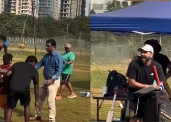 ಹೃದಯ ಗೆದ್ದ ‘ಹಿಟ್ಮ್ಯಾನ್’.. ಯುವ ಅಭಿಮಾನಿಗಾಗಿ ಭದ್ರತಾ ಸಿಬ್ಬಂದಿಯನ್ನೇ ಗದರಿದ ರೋಹಿತ್ ಶರ್ಮಾ!