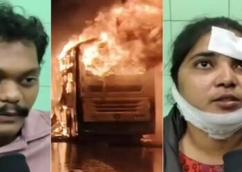 ಹಿಂಬದಿ ಬಾಗಿಲು ಮುರಿದಿತ್ತು, ನಾನು ಅಲ್ಲಿಂದ ಕೆಳಗೆ ಜಿಗಿದೆ: ಹೈದರಾಬಾದ್ ಬಸ್ ದುರಂತದ ಕ್ಷಣವನ್ನು ಬಿಚ್ಚಿಟ್ಟ ಮಹಿಳೆ!