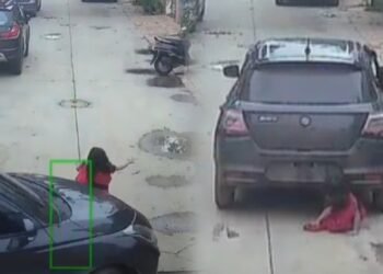 ಬಾಲಕಿ ಮೇಲೆ ಕಾರು ಹತ್ತಿಸಿದ ಅಪ್ರಾಪ್ತ ಚಾಲಕ |  ಸಿಸಿಟಿವಿಯಲ್ಲಿ ದೃಶ್ಯ ಸೆರೆ