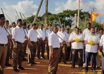 ಶಿಕಾರಿಪುರದಲ್ಲಿ RSS 100ನೇ ವರ್ಷದ ಸಂಭ್ರಮಾಚರಣೆ | ಪಥ ಸಂಚಲನದಲ್ಲಿ ಭಾಗಿಯಾದ ಬಿ.ವೈ ವಿಜಯೇಂದ್ರ
