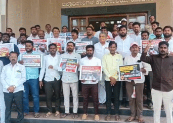 ಯಾದಗಿರಿ | ಜೈಲಿನಲ್ಲಿ ಖೈದಿಗಳಿಗೆ ರಾಜ್ಯಾತಿಥ್ಯ ಖಂಡಿಸಿ ಬಿಜೆಪಿ ಪ್ರತಿಭಟನೆ  
