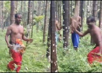 ಜಮೀನು ಸರ್ವೆ ವೇಳೆ ‘ಕಾಂತಾರ’ ಸಿನಿಮಾ ಸ್ಟೈಲ್ನಲ್ಲಿ ವ್ಯಕ್ತಿ ಹೈಡ್ರಾಮಾ | ಬೆಂಕಿ ಹಿಡಿದು ಮಹಿಳೆ ಮೇಲೆ ಹಲ್ಲೆ!