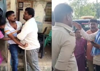 ರಾಯಚೂರಲ್ಲಿ ವಿಚಾರಣೆಗೆ ಬಂದ ಪೊಲೀಸರನ್ನೇ ಕಂಬಕ್ಕೆ ಕಟ್ಟಿ ಥಳಿಸಿದ ದಂಪತಿ!
