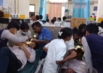 ಮಕ್ಕಳ ಕಿತಾಪತಿ – ಗೂಡಿಗೆ ಕಲ್ಲೇಸೆದ 25 ವಿದ್ಯಾರ್ಥಿಗಳ ಮೇಲೆ ಹೆಜ್ಜೇನು ದಾಳಿ