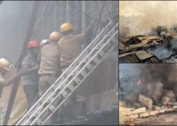 ಕೋಲ್ಕತ್ತಾದ ಎಜ್ರಾ ಸ್ಟ್ರೀಟ್‌ ಬಳಿ ಭಾರೀ ಅಗ್ನಿ ದುರಂತ | 20 ಅಗ್ನಿಶಾಮಕ ವಾಹನಗಳು ಸ್ಥಳಕ್ಕೆ ದೌಡು