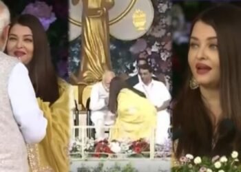 ಪ್ರಧಾನಿ ಮೋದಿ ಪಾದಕ್ಕೆರಗಿ ಆಶೀರ್ವಾದ ಪಡೆದ ನಟಿ ಐಶ್ವರ್ಯಾ ರೈ!