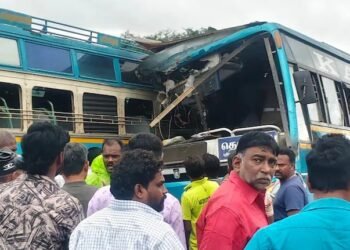 ತಮಿಳುನಾಡಿನಲ್ಲಿ ಖಾಸಗಿ ಬಸ್‌ಗಳ ನಡುವೆ ಭೀಕರ ಅಪಘಾತ | 6 ಮಂದಿ ಸಾವು, 28 ಮಂದಿ ಗಾಯ!