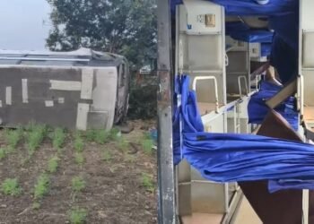 ಮಂತ್ರಾಲಯಕ್ಕೆ ಹೊರಟಿದ್ದ KSRTC ಸ್ಲೀಪರ್ ಬಸ್ ಪಲ್ಟಿ.. ಹಲವರಿಗೆ ಗಾಯ!