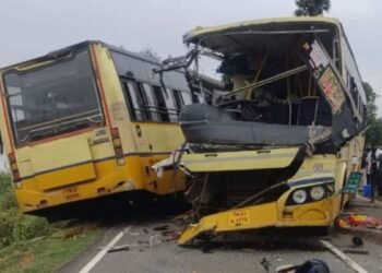 ತಮಿಳುನಾಡಿನಲ್ಲಿ ಎರಡು ಸರ್ಕಾರಿ ಬಸ್‌ಗಳ ನಡುವೆ ಭೀಕರ ಅಪಘಾತ | 11 ಸಾವು, ಹಲವರಿಗೆ ಗಂಭೀರ ಗಾಯ