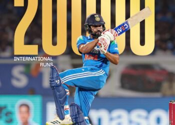 20,000 ರನ್ಗಳ ಮೈಲಿಗಲ್ಲು ಸ್ಥಾಪಿಸಿದ ರೋಹಿತ್ ಶರ್ಮಾ : ದಿಗ್ಗಜರ ಎಲೈಟ್ ಪಟ್ಟಿಗೆ ಸೇರಿದ ಹಿಟ್ಮ್ಯಾನ್