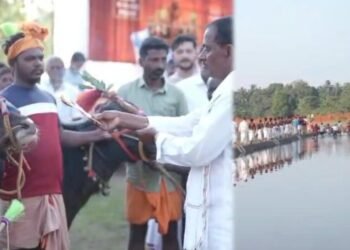 ಕುಂದಾಪುರ | ವಿಜೃಂಭಣೆಯಿಂದ ನಡೆದ ಮಂಡಾಡಿ ಹೋರ್ವರಮನೆಯ ಸಾಂಪ್ರದಾಯಿಕ ಕಂಬಳೋತ್ಸವ!