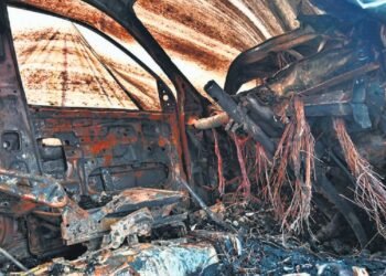 ಕಾರಿನೊಳಗೆ ಯುವಕ ಸಜೀವ ದಹನ |  ಗೋಣಿಚೀಲದಲ್ಲಿ ಮೃತದೇಹ ಪತ್ತೆ